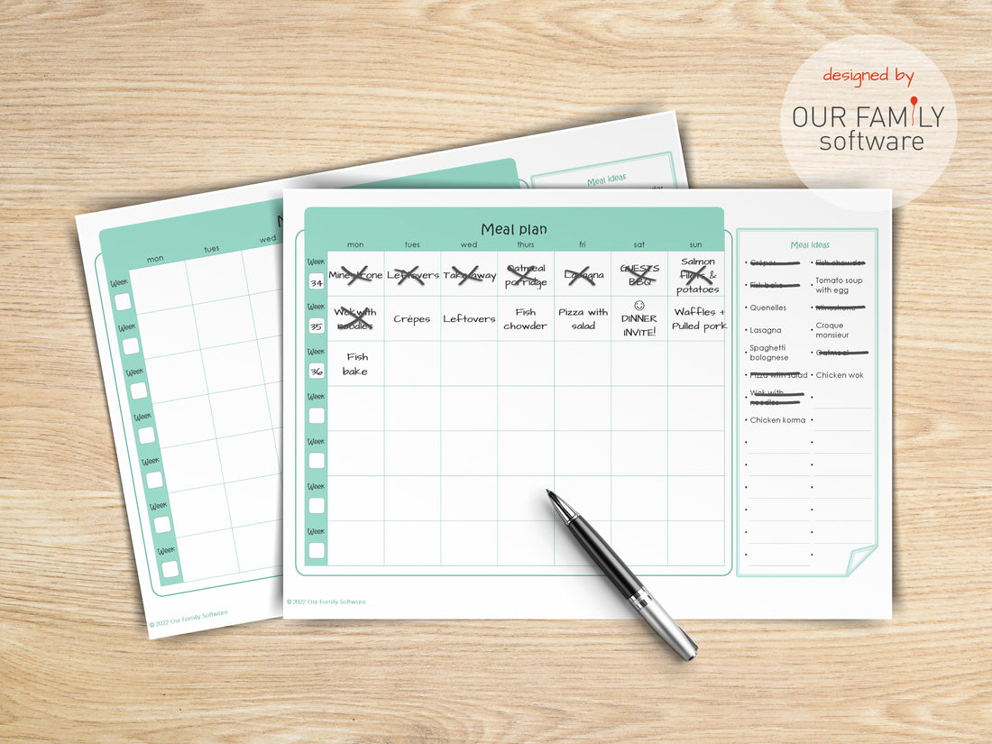 Meal Plan template