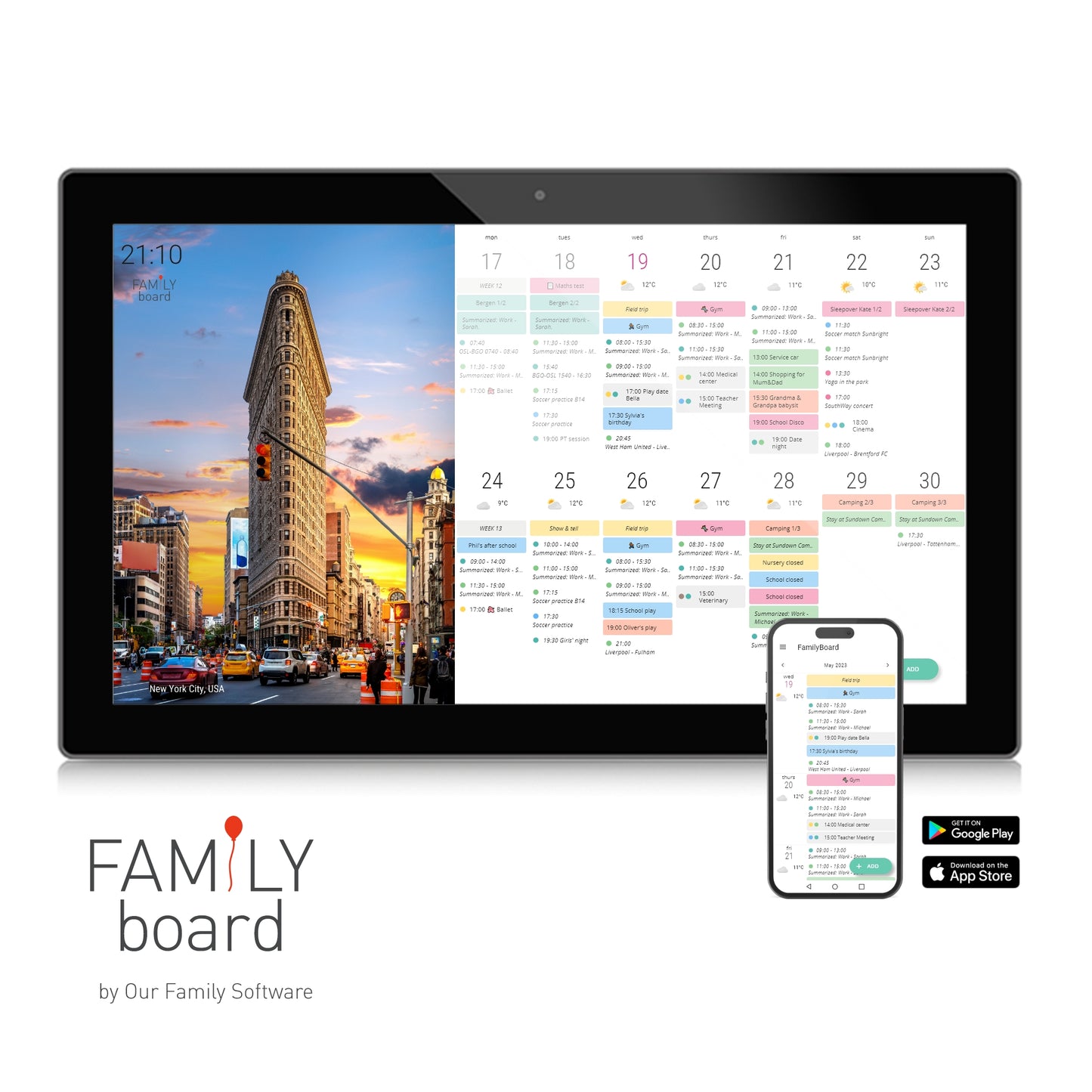 FamilyBoard incl. 1 year subscription